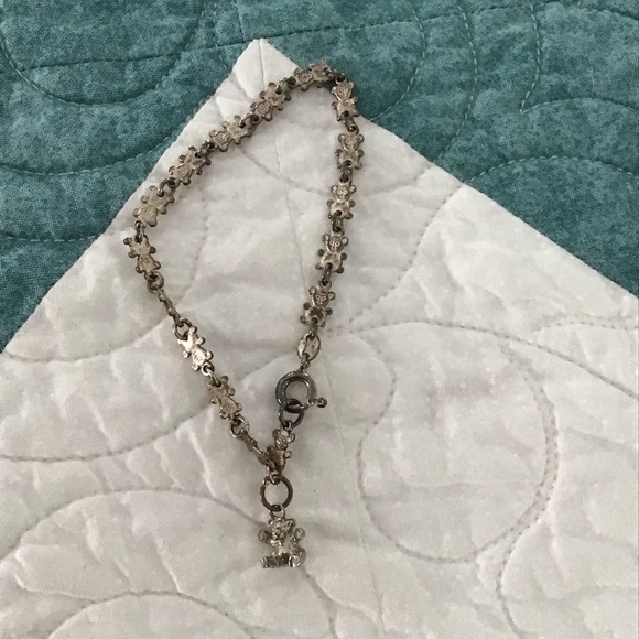 Girls Silver 925 Bear Design Link Bracelet - Picture 4 of 15